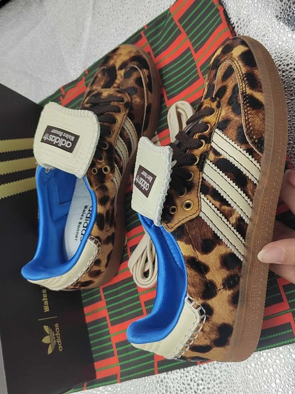 Adidas Wales Bonner x Samba Pony Leopard Sneaker - Picture 1 of 11